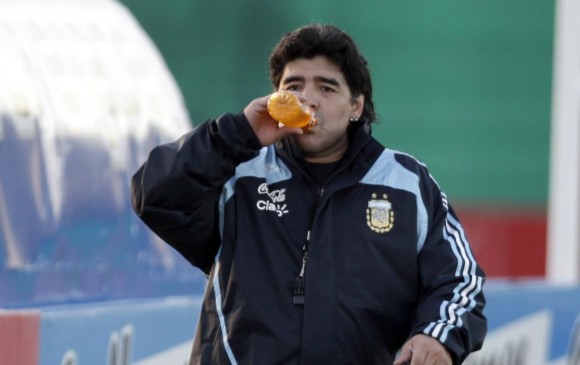 Diego Maradona reacciona frente a la crisis de la Selección de Argentina. FOTO ARCHIVO