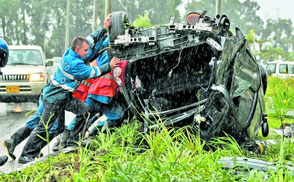 En época de lluvias, las autoridades piden mayor precaución porque es cuando se presenta mayor accidentalidad. Foto juan antonio sánchez