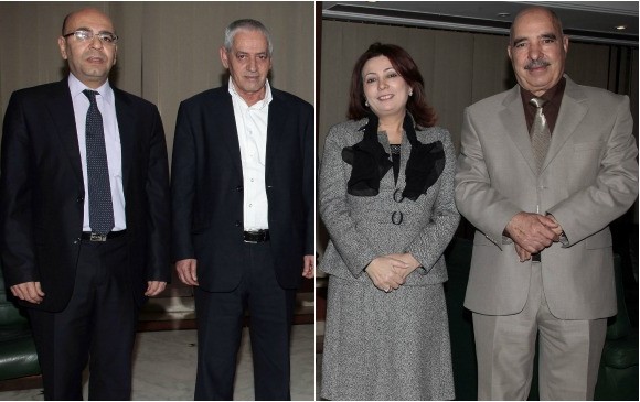 Sin el liderazgo de los representantes de los entes que formaron el Cuarteto, la democracia tunecina hubiera sucumbido a los odios tribales. De izquierda a derecha, Fadhel Mahfoudh, Houcine Abbassi, Wided Bouchamaoui, y Abdessattar ben Moussa. FOTO afp
