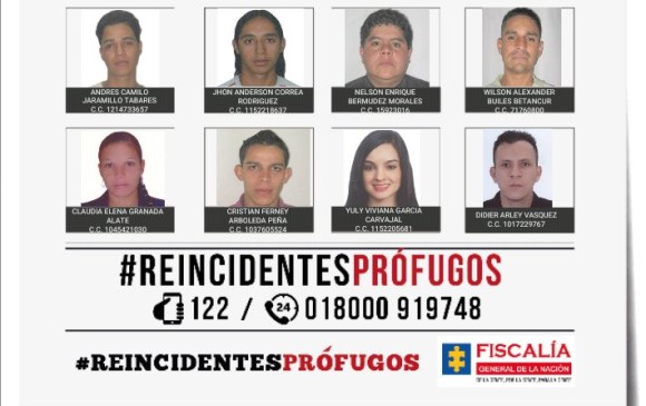 Estos son los 20 ladrones más buscados en Medellín
