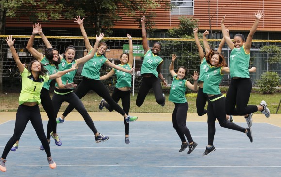 Las chicas están felices, cumplieron su sueño de representar a Colombia en un evento internacional tan importante como las Universiadas. FOTO juan a. sánchez