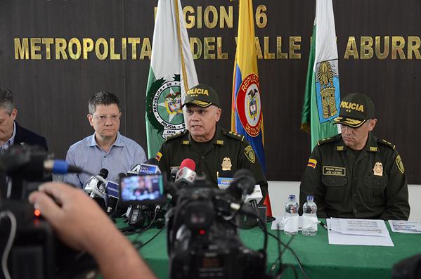 El General José Á. Mendoza, comandante Región #6 de Policía, dice que dificultades del Inpec inciden en indicadores. FOTO cortesía