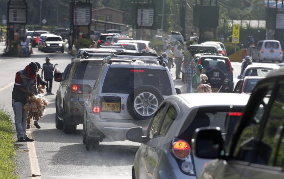 La movilidad en la autopista Medellín-Bogotá transcurrió con normalidad, según informaron las autoridades. FOTO manuel saldarriaga