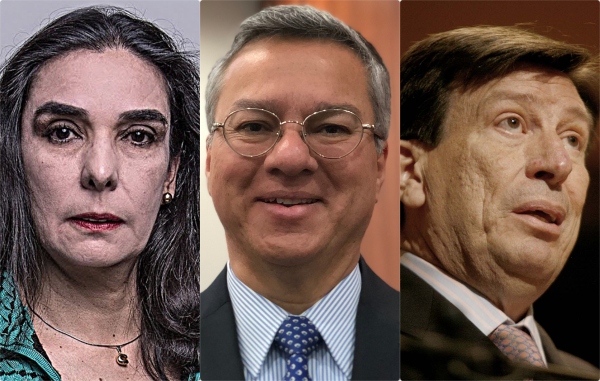 Clara González, Leonardo Espinosa y Gilberto Orozco, los tres ternados por el presidente Duque para ser fiscal ad hoc. Fotos Colprensa