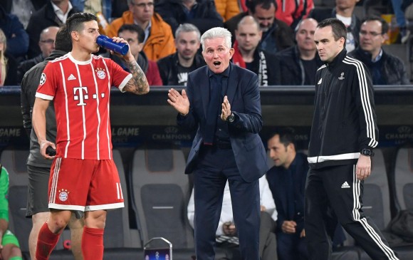 James Rodríguez, de la entera confianza del técnico del Bayern. FOTO AFP