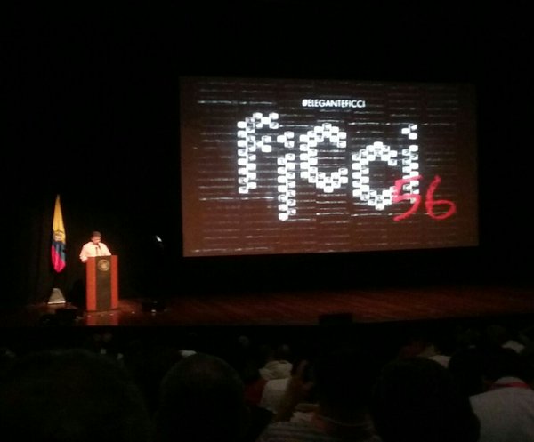 El presidente Juan Manuel Santos inauguró el festival. Foto: Twitter Mincultura
