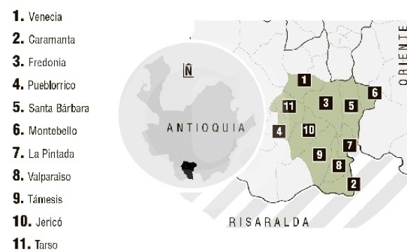 La de Cartama, en el Sureste antioqueño, se convirtió en la primera provincia del departamento. 