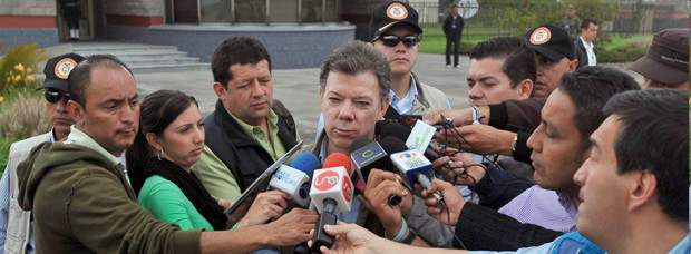 Ataques de las Farc son una falla en los protocolos de seguridad: Santos | Cortesía Presidencia | El presidente Juan Manuel Santos lamentó la situación que este domingo ya enluta a 20 familias de los militares fallecidos.