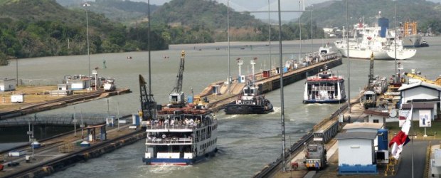Obras de ampliación del Canal de Panamá están paralizadas por huelga. | La obra de ampliación del canal de Panamá que tiene fijado 2014 como fecha de conclusión.