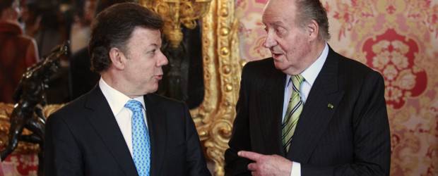 Rey Juan Carlos reitera apoyo a Colombia en lucha contra el terrorismo | Reuters | El presidente Juan Manuel Santos agradeció al rey Juan Carlos el apoyo dado al país.