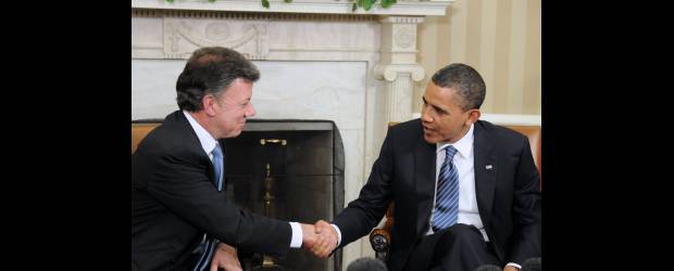 Economía tomó un nuevo aire | Cortesía | Los presidentes Juan Manuel Santos y Barack Obama se reunieron en abril pasado para destrabar el TLC.