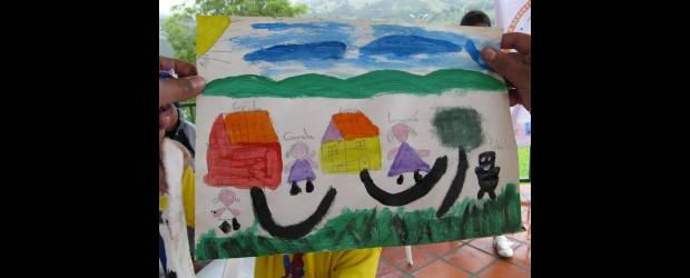 Lecturas para fomentar la paz | Cortesía Bibliorueda | Los dibujos son la mejor forma de contar las experiencias que niños víctimas del desplazamiento han sufrido por el conflicto armado.