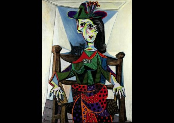 AP - 5- Dora Maar au chat de Pablo Picasso, cuadro vendido en Nueva York por 95,2 millones de d&#243;lares, el 3 de mayo de 2006.