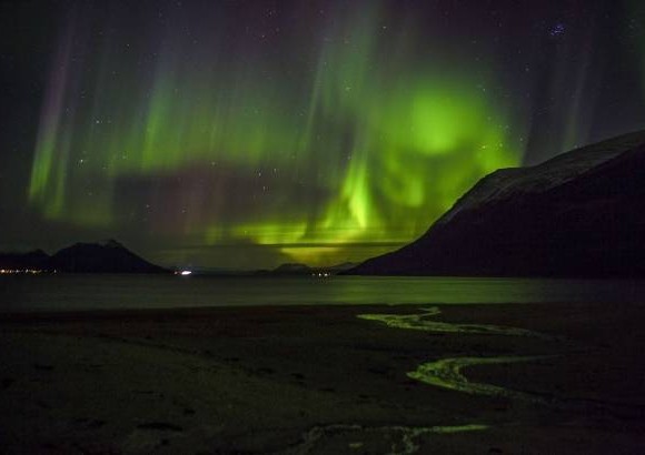 AFP - Imagen de una aurora boreal en Noruega.
