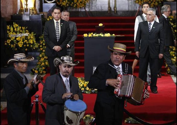 REUTERS - El vallenato estuvo presente en el homenaje a Gabo.