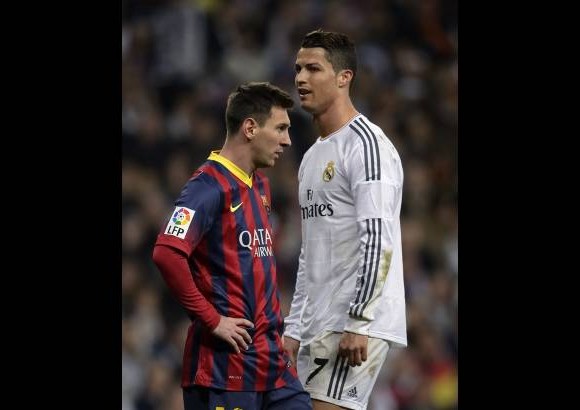 AFP - Lionel Messi le gan&#243; el duelo a Cristiano Ronaldo. El argentino marc&#243; tres goles, el portugu&#233;s uno.