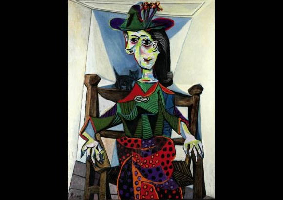 AP - Dora Maar con gato, de Pablo Picasso es una pintura de 1941, que se subast&#243; en mayo de 2006 por 95.2 millones de d&#243;lares en la casa Sotheby en Nueva York.