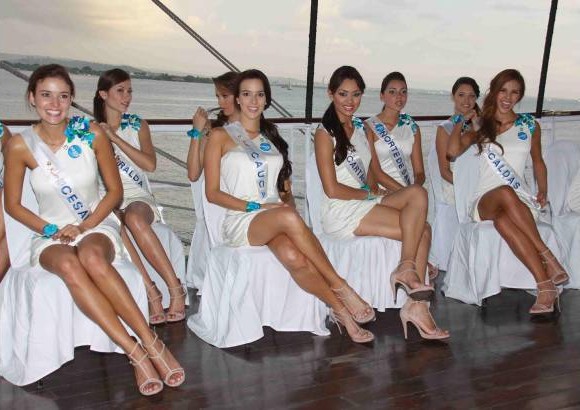 Colprensa - Las Se&#241;orita Caldas Daniela Castellanos Mar&#237;n, Se&#241;orita Norte de Santander Dayana Delgado y Cartagena Karen Margarita Visbal estuvieron muy elegantes en el Puerto de Cartagena.