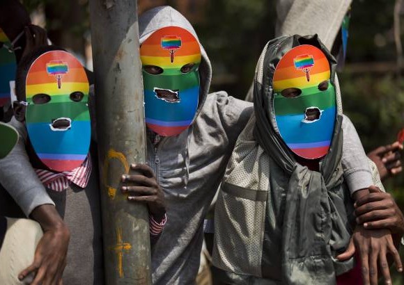 AP - Protesta a favor de la homosexualidad en Kenia.