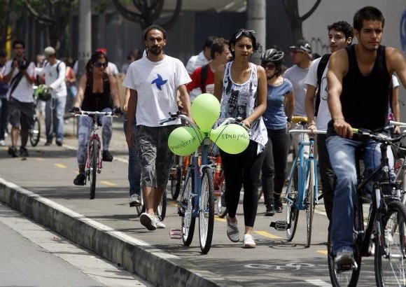 Foto Manuel Saldarriaga - La iniciativa hace parte de Bicis por la vida, un programa que lidera la organizaci&#243;n La Ciudad Verde.