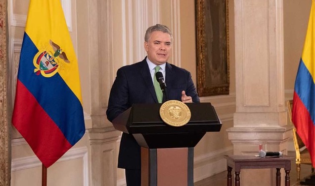 El presidente Iván Duque, en la apertura del Día Mundial del Medio Ambiente, destacó la cooperación del Reino Unido en la tarea medioambiental de Colombia. Foto: Presidencia de la República