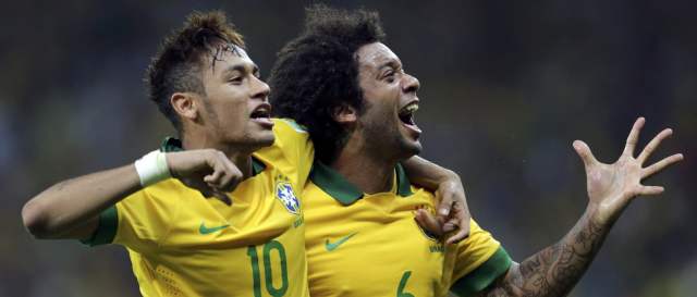Brasil sufrió pero se aseguró en la final | Neymar y Marcelo no brillaron como en otros encuentros, pero celebraron a rabiar el triunfo de su Selección. FOTO REUTERS