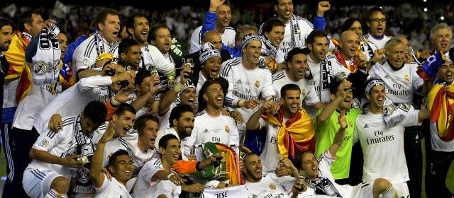 El equipo merengue consiguió su décimo noveno título de la Copa. FOTO AFP
