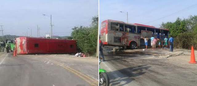 Accidente de bus en Cartagena dejó 30 turistas heridos |