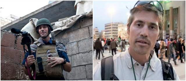 Imagen de un video difundida el 7 de abril 2011, por GlobalPost, que muestra al periodista James Foley, asesinado por militantes del grupo extremista Estado Islámico, en un acto de venganza por los ataques aéreos de E.U. en el norte de Irak. FOTOS AP