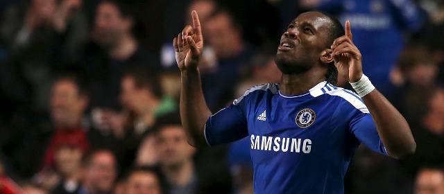 Los primeros 90 minutos fueron para el Chelsea | Drogba celebra el gol del triunfo del Chelsea ante el Barcelona. FOTO REUTERS