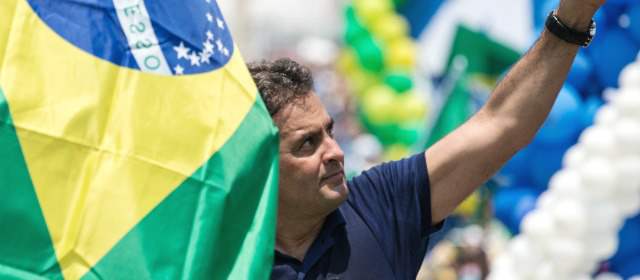 Centro del poder en E.U. se inclina por candidato brasileño Aecio Neves | El candidato Aecio Neves llegará a las elecciones con 43 por ciento de respaldo en encuestas. AFP