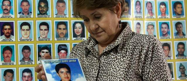 Teresita Gaviria, presidenta de la Asociación Madres de La Candelaria, hace parte del segundo grupo de víctimas. FOTO ARCHIVO