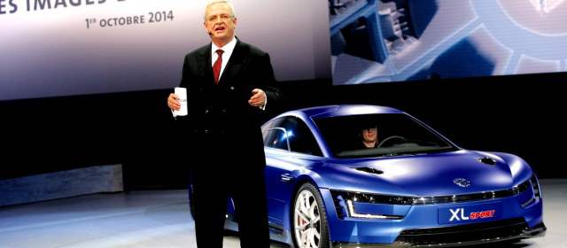 VW y General Motors revelaron ventas globales | El presidente de Volkswagen, Martin Winterkorn, presentó recientemente en París el concept XL Sport. FOTO AGENCIAS