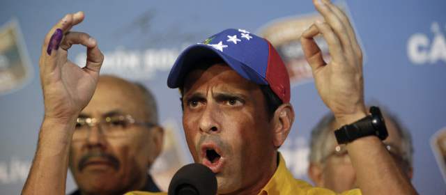 Capriles denuncia, con pruebas, un fraude electoral en Venezuela