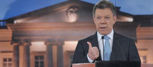 El pasado lunes, el presidente Juan Manuel Santos confirmó el acercamiento con las Farc para el inicio de un eventual diálogo de paz. Foto cortesía Presidencia de la República