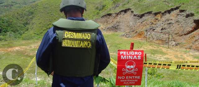 Zambrano se suma a zonas desminadas | Las minas antipersonal dejan 10.682 víctimas en Colombia desde 1990. FOTO JUAN CARLOS MONROY