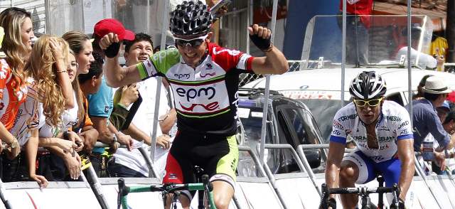 Una Vuelta dura para extranjeros | El triunfo de Óscar Sevilla (EPM-Une) recorta la distancia con el grupo de favoritos, como Félix Cárdenas. FOTO RÓBINSON SÁENZ