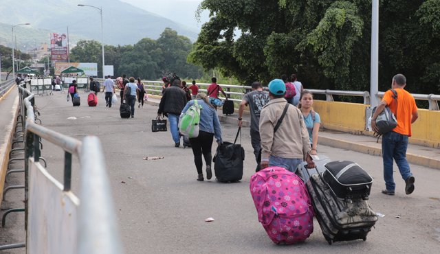Paso en la frontera con Venezuela, en Norte de Santander. FOTO COLPRENSA