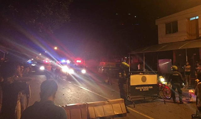 La explosión se produjo en la estación de Policía ubicada en el barrio Ospina Pérez, de Cúcuta. FOTO COLPRENSA.