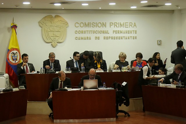 En la Comisión Primera de la Cámara de Representantes se realiza el debate sobre la Reforma Política. FOTO COLPRENSA