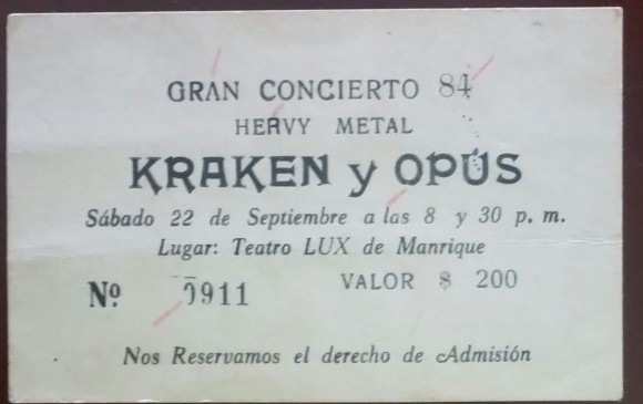 Así fue el primer concierto de Kraken