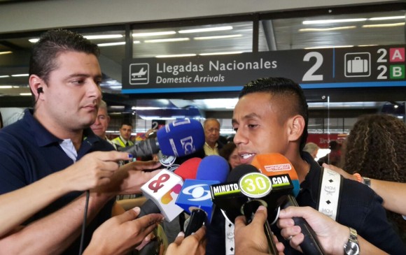 Vladimir Hernández es nuevo jugador de Atlético Nacional. FOTO TOMADA DE TWITTER @AeropuertoMDE