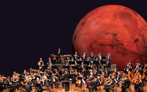 El concierto Viaje a Marte incluirá canciones que Julio Reyes Copello compuso para el proyecto Mars 2030 apoyado por la Nasa. El compositor dirigirá el concierto. FOTO Cortesía Filarmed