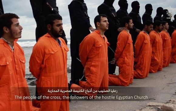 Imagen tomada del video difundido por el Estado Islámico. 