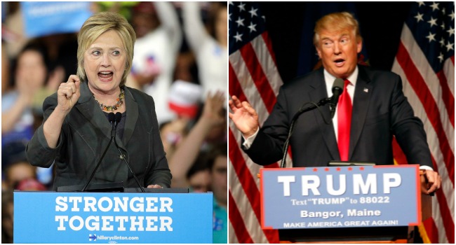 Encuestas anteriores daban una leve ventaja a Hillary Clinton frente a Donald Trump. FOTOS AP