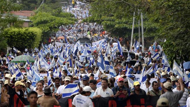 El 14 de junio de 2015 los nicaragüenses que se oponen al canal se manifestaron en todo el país. 