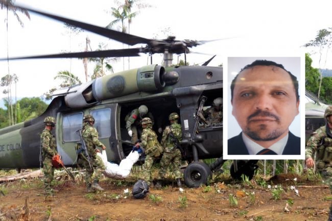 En un operativo realizado este lunes en Onzaga (Santander) por el Ejército y la Policía Nacional, murió alias “Tuerto Lucho”, quien sería cabecilla del Frente “José Adonai Ardila”, del Eln. FOTO CORTESÍA