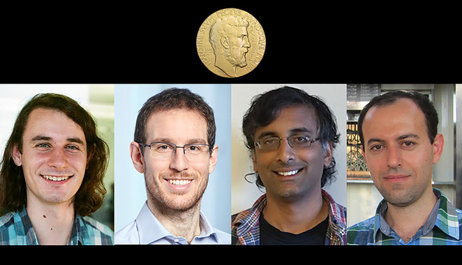 Los jóvenes catedráticos Peter Scholze, Alessio Figalli, Akshay Venkatesh y Caucher Birkar son los ganadores de la Medalla Fields 2018. / George M. Bergman/ETH Zürich/U.Stanford/U.Cambridge