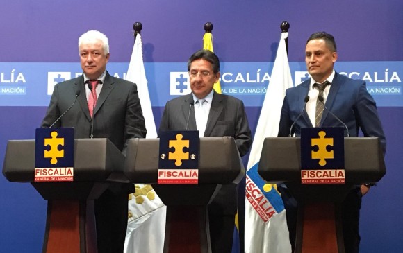 La Fiscalía, la Dimayor y Acolfutpro firmaron acuerdo que crea Oficina de Integridad del Fútbol Colombiano. FOTO TOMADA DE TWITTER @FiscaliaCol