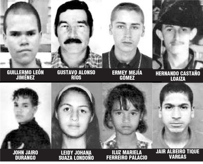 Presentamos una lista con 44 desaparecidos, cuyos casos están registrados como víctimas del conflicto en la 13. FOTOS CORTESÍA